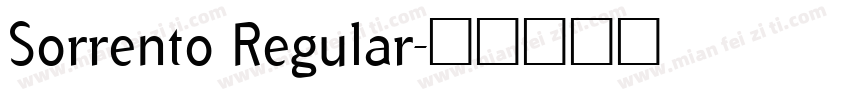 Sorrento Regular字体转换